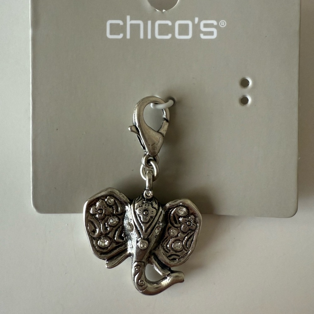 Chico's Silver Elephant Charm